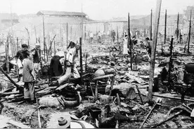 地上“日本风情街”和服姑娘满街走，可曾见地下“白骨森森”图片