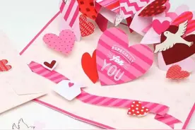 爱情，甜蜜的爱情--送给TA的情人节立体贺卡图片