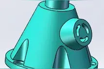 多个命令的综合实例——Solid works三维建模图片