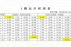 关于调整1路、5路、13路、16路、19路、72路运行时间的公告图片
