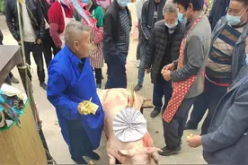 贵州农村老人过世，至亲杀猪下“猪羊奠”你看过这些风俗吗？图片