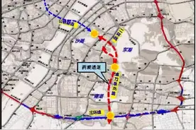 两湖隧道南湖段在南湖大道狮子山附近规划有进出匝道图片