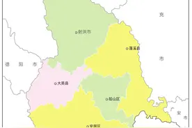 中国最新行政区划——四川省遂宁市图片