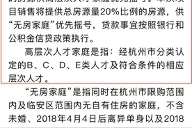 今天起杭州实施高层次人才可优先购买首套住房，临安萧山两盘率先试水！图片