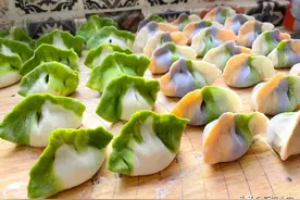 冬至教你做彩色饺子，记住2个小窍门，不破皮不变色，一年好彩头图片