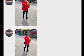 老奶奶像抱孙子一样抱着橘猫，它黏人眼神也犀利：我胖我骄傲！图片