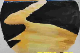 「“童画”黄河」黄河落尽走东海 万里写入画纸间图片