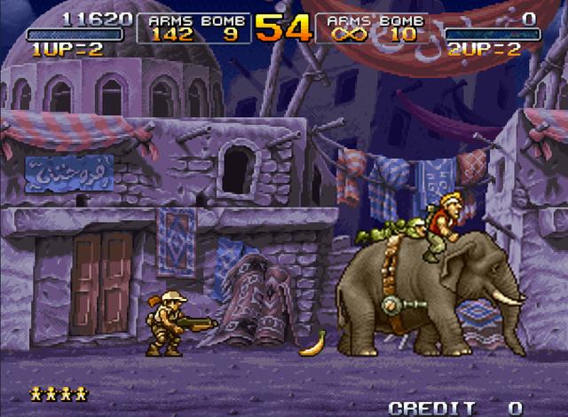 《合金弹头》1代居然还有789关，而大象和骆驼最早在2代已经出现