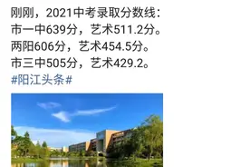 人算不如天算，中考500分以下的阳江江城区中考生今年很头痛图片