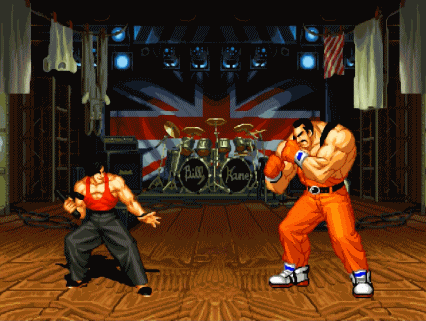 经典街机《饿狼传说》怪不得东丈没女朋友，原来训练时被鳄鱼咬了