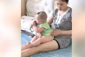 宝宝惨遭外婆吐槽，“你看他腿比我还粗”，孩子：我不要面子啊图片