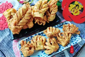 炸排叉是我童年的美好回忆，也是过年必吃的美味，你也会喜欢吧图片