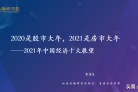 管清友：2021卖股买房？图片