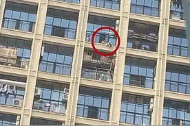 物业打电话说，狗狗吊死在阳台上，赶回家后，受不了跪地大哭图片