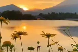 晚风拂来吟盛夏，一抹夕阳醉晚霞图片