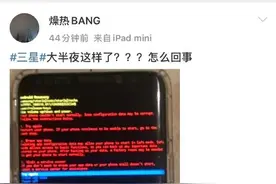 三星国行手机曝Bug：黑屏、乱码、无限重启图片