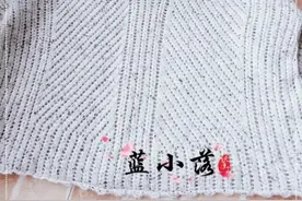 横竖镂空套头毛衣，棒针编织镂空花样更时尚图片