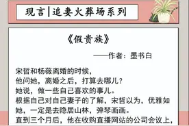 追妻火葬场系列文推荐！男主霸道强势不懂爱，女主抛弃他后方醒悟图片