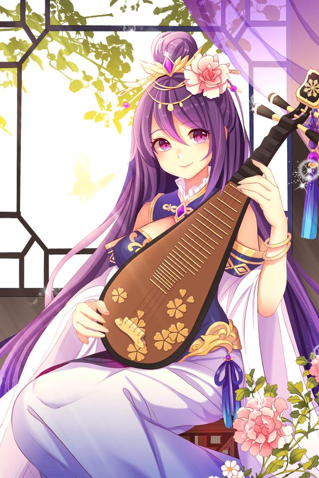 唯美国漫风格《三国罗曼史》游戏卡牌高清原画 女性版三国人物欣赏