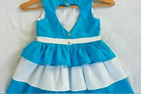 「布艺作品」60款时尚的儿童连衣裙，后背设计也漂亮图片