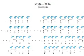 音乐分享 | 12孔陶笛演奏《沧海一声笑》（附曲谱）图片
