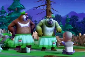 熊出没：为了骗光头强熊大熊二变成姐妹花，这声音真是醉了