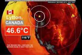 北美千年一遇50度高温！一周热死500人，雪山变火焰山？图片