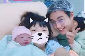 37岁男星正式当爸！紧张陪产只睡1小时，老婆首曝正脸显不开心图片