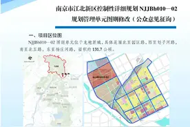 南京市江北新区控制性详细规划NJJBh010-02规划管理单元图则修改（公众意见征询）图片