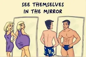 人在镜子里看到的自己会比真实的自己好看30％，到底是不是真的？图片