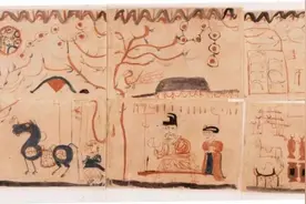 新疆出土中国最早的纸画，乍看如儿童画，确定不是现代人的恶作剧图片