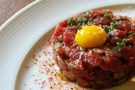 ＃日本味道之十六——肉类篇# 蒙古鞑靼肉与日本汉堡牛排图片