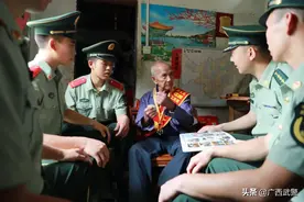 那位曾与日寇拼刺刀的老兵，越到节日兵哥越想见...图片