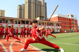 安徽淮北：武术娃展精气神图片