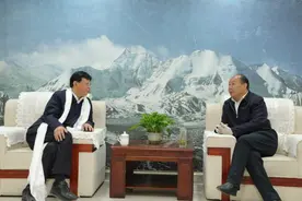 赫万成会见中铁三局集团有限公司党委书记、董事长郝刚一行图片