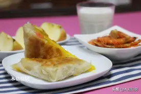 不用早起，不提前处理食材，手抓饼三明治早餐轻松在家做，真好吃图片