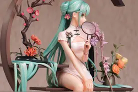 ​当手办遇上中国风，初音和洛天依各有千秋，简直美如画图片
