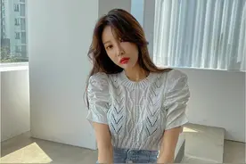 韩国网红小姐姐仙气十足的穿搭，各位小仙女可以参考借鉴图片