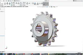 用SolidWorks插件画两个链轮图片