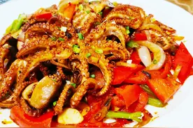 抖音爆头的八爪鱼不要再吃了，试试这款香辣八爪鱼，一吃停不下来图片