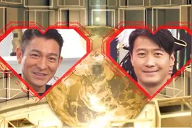 53岁天王黎明发福明显，与刘德华同框脸大一圈，皮肤松弛显老态图片