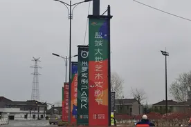 盐城一楼盘违规打广告，市民投诉却无动于衷图片