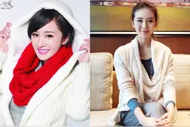 美女遇到美女！娱乐圈当家花旦两张脸拼合后，变脸太美图片
