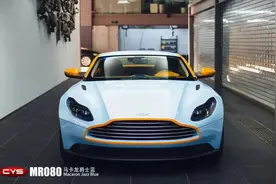 奢华血统 上流品位 阿斯顿马丁改色马卡龙爵士蓝图片