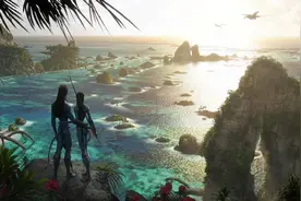 阿凡达2曝光绝美画面，外星海洋世界好魔幻，还有石山飘在空气里图片