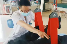 【中西合璧一招鲜】淄博市中西医结合医院康复医学科：悬吊技术解疼痛图片