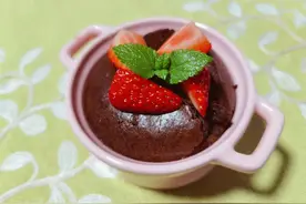 「食物恋」七夕已至，教你轻松做出巧克力熔岩蛋糕，用它表白吧图片