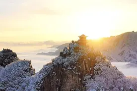 绝美春雪！春雪后秦岭终南山如仙境图片
