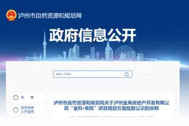 泸州公示主城区两大项目规划方案，涉及学校、住宅...图片