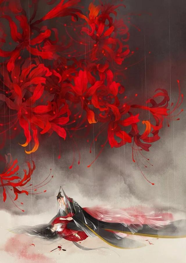 相传,彼岸花是开在黄泉路上的花.